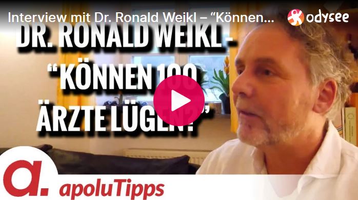 Interview mit Dr. Ronald Weikl – “Können 100 Ärzte lügen?”