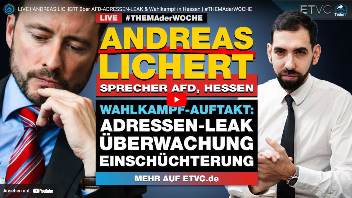 ANDREAS LICHERT über AFD-ADRESSEN-LEAK & Wahlkampf in Hessen