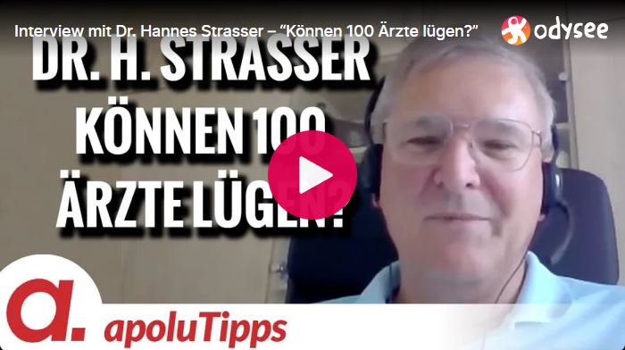 Interview mit Dr. Hannes Strasser – “Können 100 Ärzte lügen?”