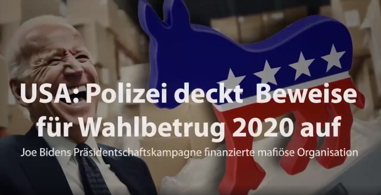 USA: Polizei deckt massive Beweise für Wahlbetrug 2020 auf – Joe Bidens Präsidentschaftskampagne finanzierte mafiöse Organisation