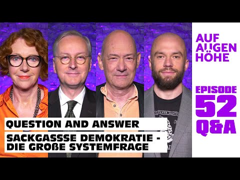 Q&A SACKGASSE DEMOKRATIE mit Ulrike Guérot, Carlos A. Gebauer, Christian Stolle und Stefan Blankertz
