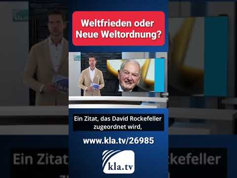 Weltfrieden oder Neue Weltordnung?