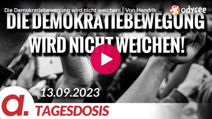 Die Demokratiebewegung wird nicht weichen! | Von Hendrik Sodenkamp und Anselm Lenz