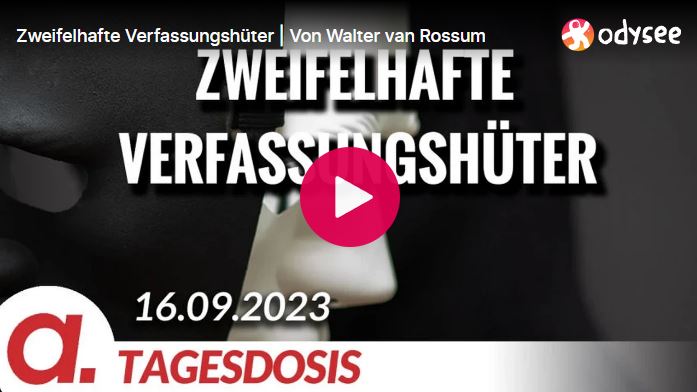 Zweifelhafte Verfassungshüter | Von Walter van Rossum