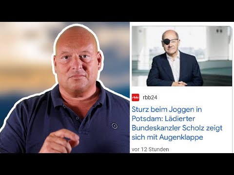 SCHOLZ MIT AUGENKLAPPE: Das steckt wirklich dahinter!