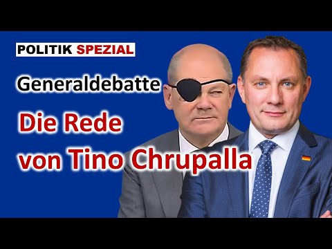 Rede von Tino Chrupalla (AfD) in der Generaldebatte des Bundestags am 06.09.23