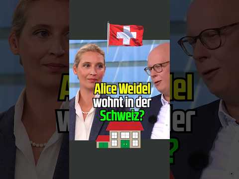 Wohnt Alice Weidel in der Schweiz? #aliceweidel #sommerinterview #ard #afd