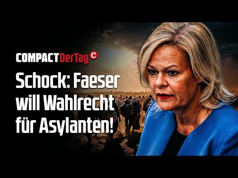 Schock: Faeser will Wahlrecht für Asylanten!💥