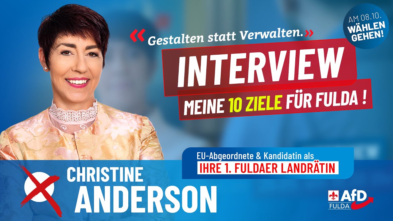 Christine Anderson im Exklusivinterview zur Landratswahl: Für ein bürgerorientiertes Fulda