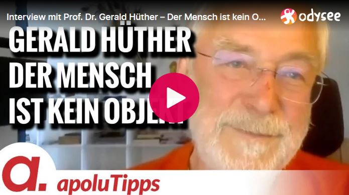 Interview mit Prof. Dr. Gerald Hüther – Der Mensch ist kein Objekt