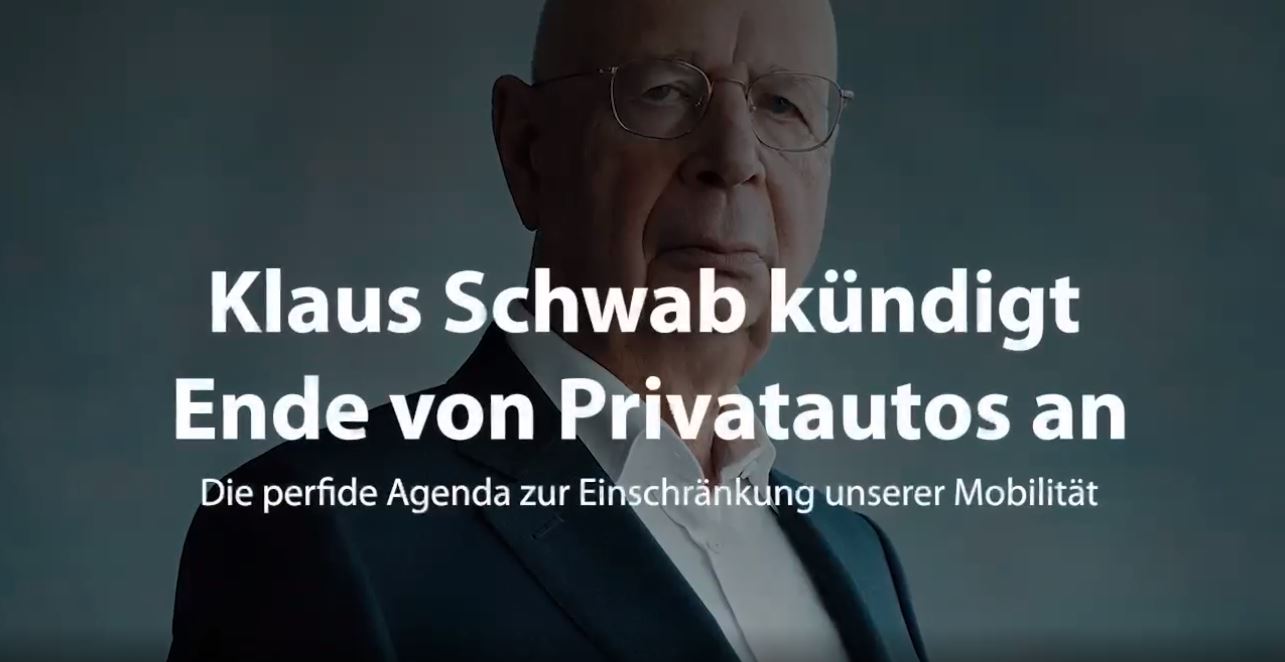 Klaus Schwab prophezeit Ende des Privatautos – Die perfide Agenda der Globalisten zur Einschränkung unserer Mobilität