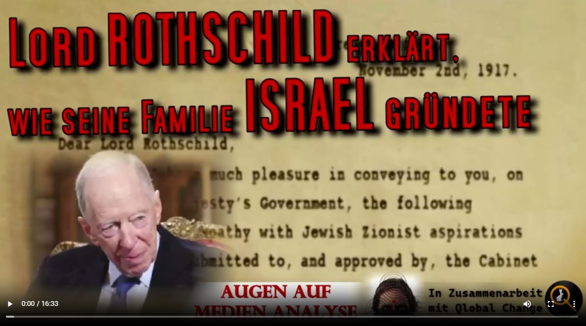 Lord Jacob Rothschild spricht darüber, wie seine Familie an der Gründung Israels beigetragen hat