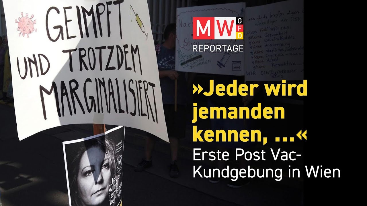 Geimpft und trotzdem marginalisiert – erste Post-Vac-Kundgebung in Österreich