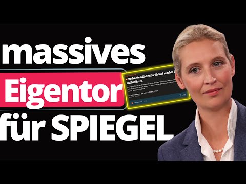 DER SPIEGEL blamiert sich mit Alice Weidel Artikel bis auf die Knochen!