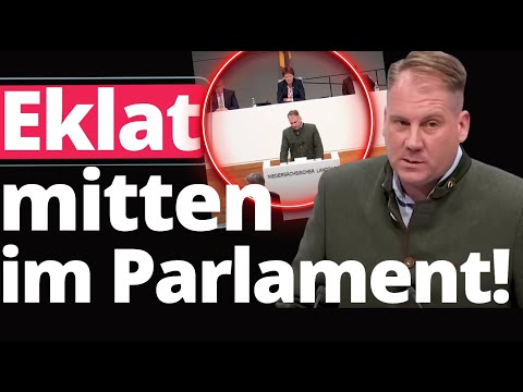 Unfassbare Entgleisung: Grüne Präsidentin dreht AfD Abgeordneten Mikrofon ab!