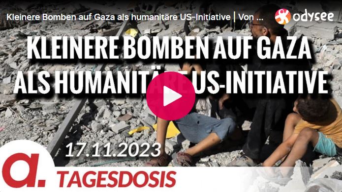 Kleinere Bomben auf Gaza als humanitäre US-Initiative | Von Rainer Rupp