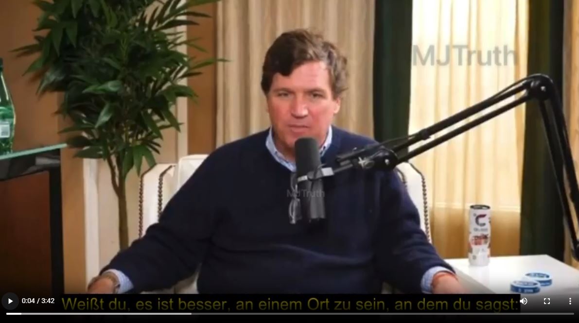 Tucker Carlson über das Ende der digitalen Welt