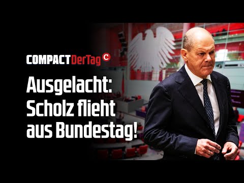 Ausgelacht: Scholz flieht aus Bundestag!💥
