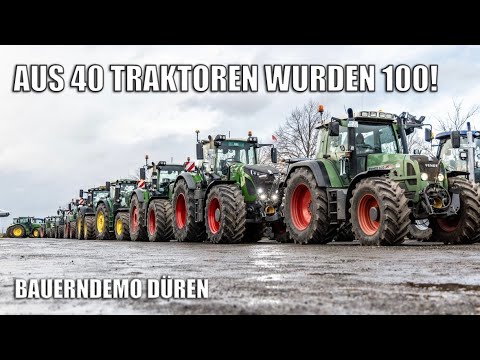 BAUERN DEMONSTRIEREN ❗️ Demo der Landwirte in Düren | AgrarNils