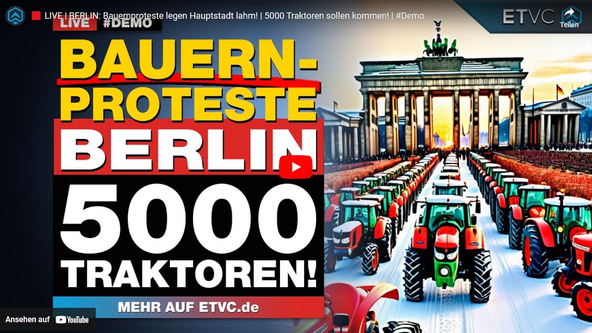 BERLIN: Bauernproteste legen Hauptstadt lahm! | 5000 Traktoren sollen kommen!