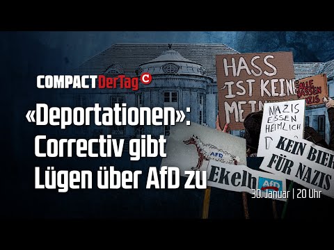 “Deportationen”: Correctiv gibt Lügen über AfD zu!💥
