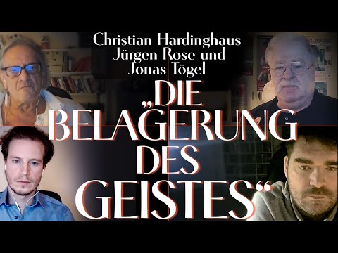 MANOVA im Gespräch: „Die Belagerung des Geistes“ (Christian Hardinghaus, Jürgen Rose Jonas Tögel)