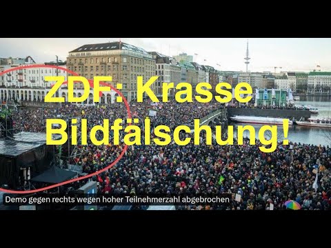 ZDF: Krasse Bild-Fälschung bei Protest gegen rechts