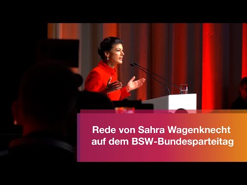 Rede von Sahra Wagenknecht auf dem BSW-Bundesparteitag am 27.01.2024