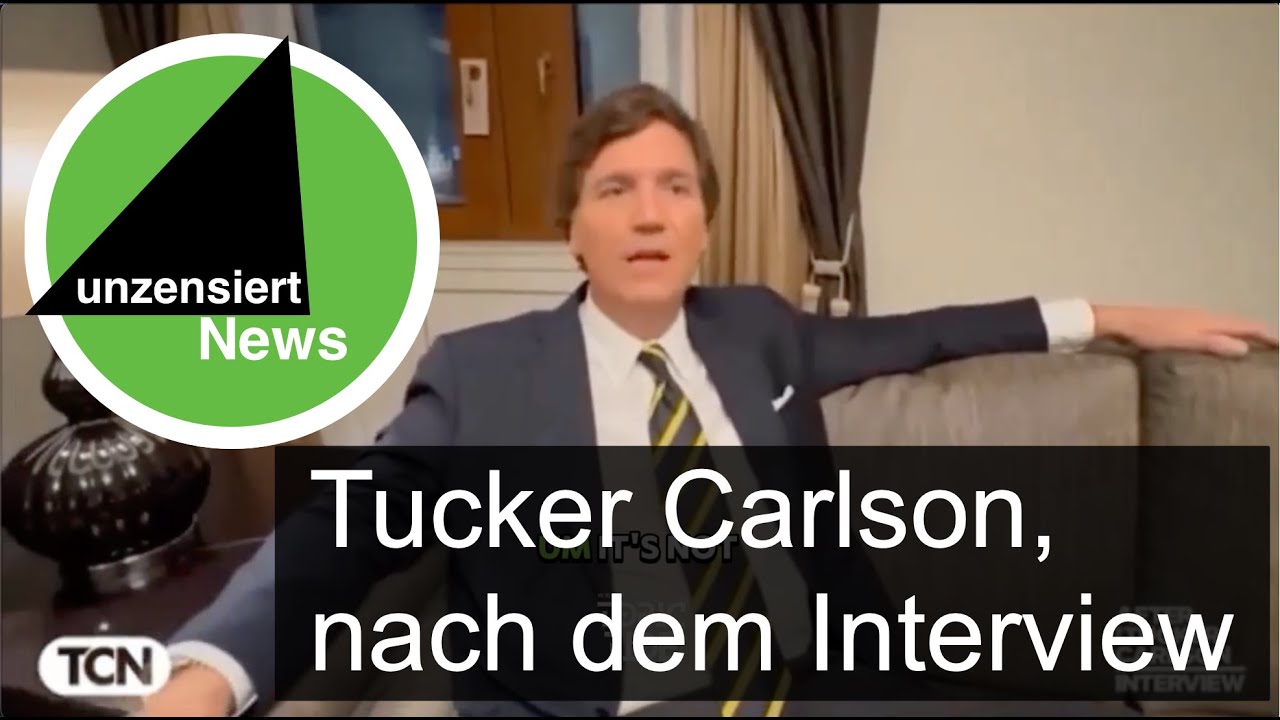 Tucker Carlson nach dem Interview mit Wladimir Putin