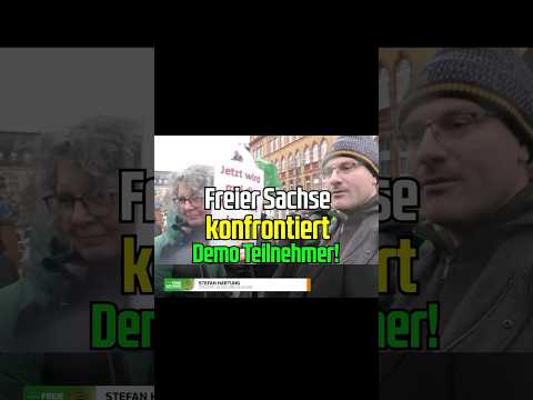 Freier Sachse konfrontiert gegen rechts Demonstranten!