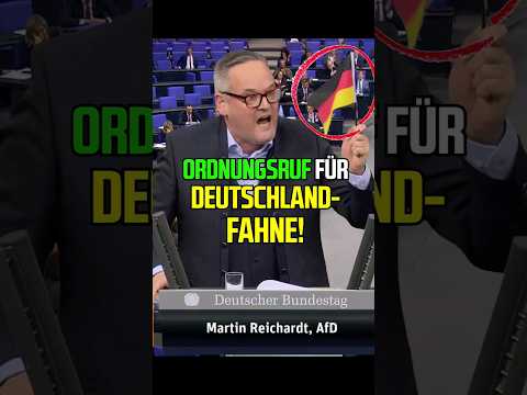 Deutschland Fahnen scheinen verboten im Bundestag!