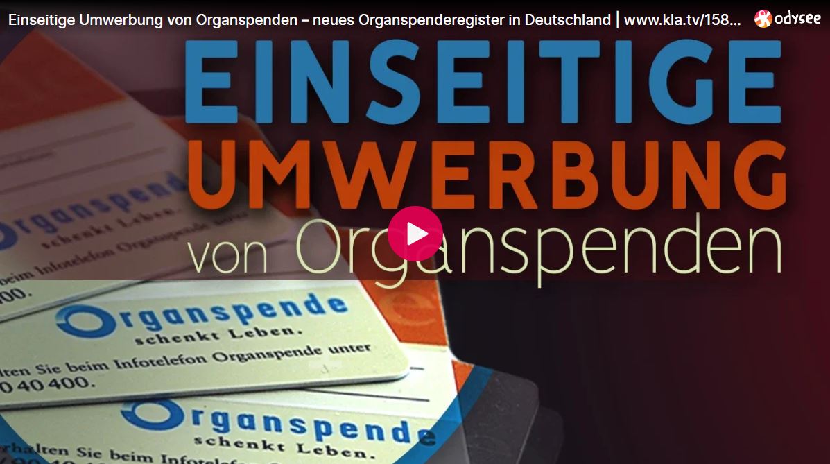 Einseitige Umwerbung von Organspenden – neues Organspenderegister in Deutschland