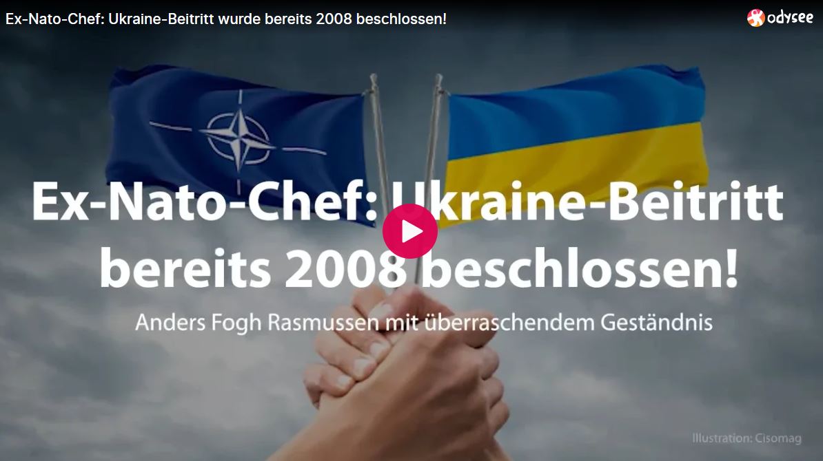 Ex-Nato-Chef: Ukraine-Beitritt wurde bereits 2008 beschlossen!