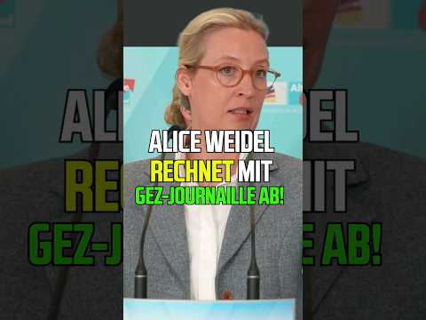 Alice Weidel rechnet ab! #aliceweidel ali