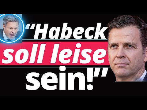 Heftig: Bierhoff zerlegt Habeck komplett!