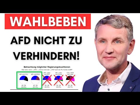 In Thüringen nur noch AfD+CDU oder AFD+BSW möglich!
