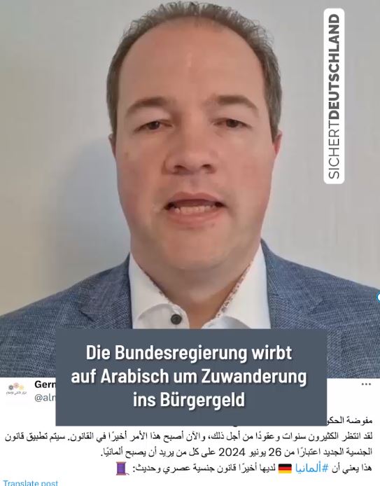 DIE BUNDESREGIERUNG LÄDT ARABER INS BÜRGERGELD EIN!