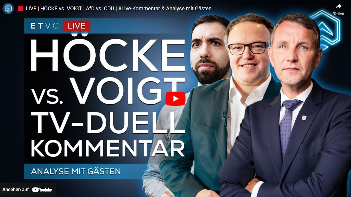 HÖCKE vs. VOIGT | AfD vs. CDU | #Live-Kommentar & Analyse mit Gästen