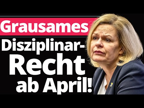 Hochbrisant: Nancy Faeser greift eiskalt durch!