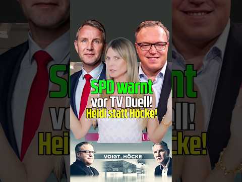 SPD warnt vor TV Duell! Heidi statt Höcke! #heidiklum #björnhöcke #mariovoigt