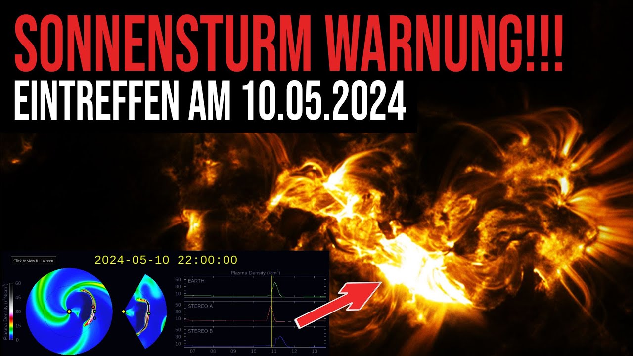 Sonnensturm Warnung!!! – Eintreffen 10.05.2024