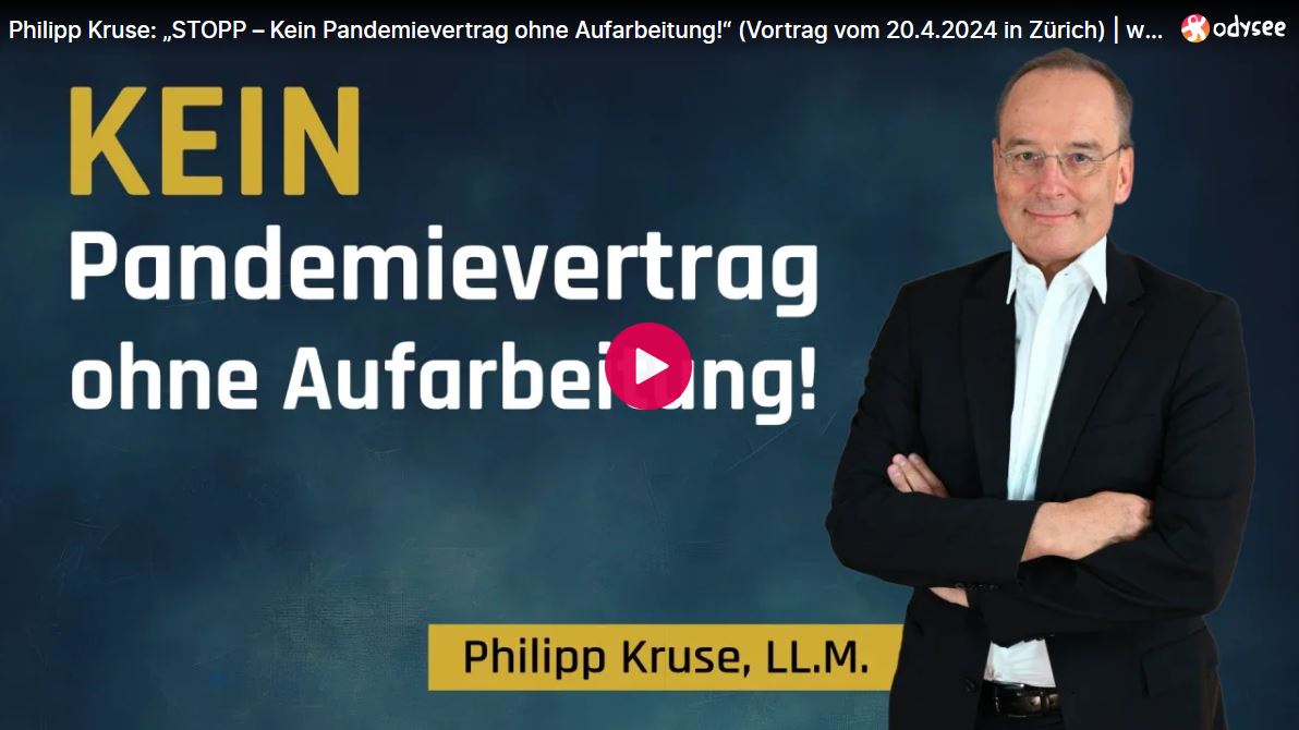 Philipp Kruse: „STOPP – Kein Pandemievertrag ohne Aufarbeitung!“