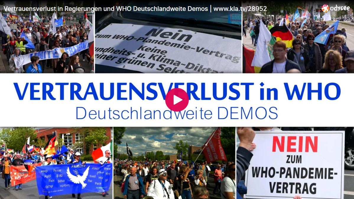 Vertrauensverlust in Regierungen und WHO Deutschlandweite Demos
