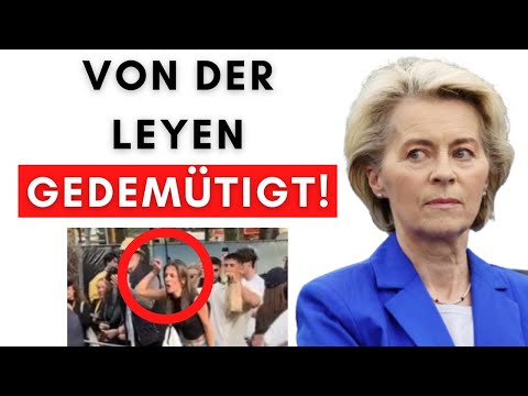 Frau von der Leyen von wütenden Bürgern LIVE beschimpft!