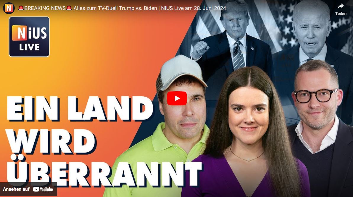 🚨BREAKING NEWS🚨 Alles zum TV-Duell Trump vs. Biden | NIUS