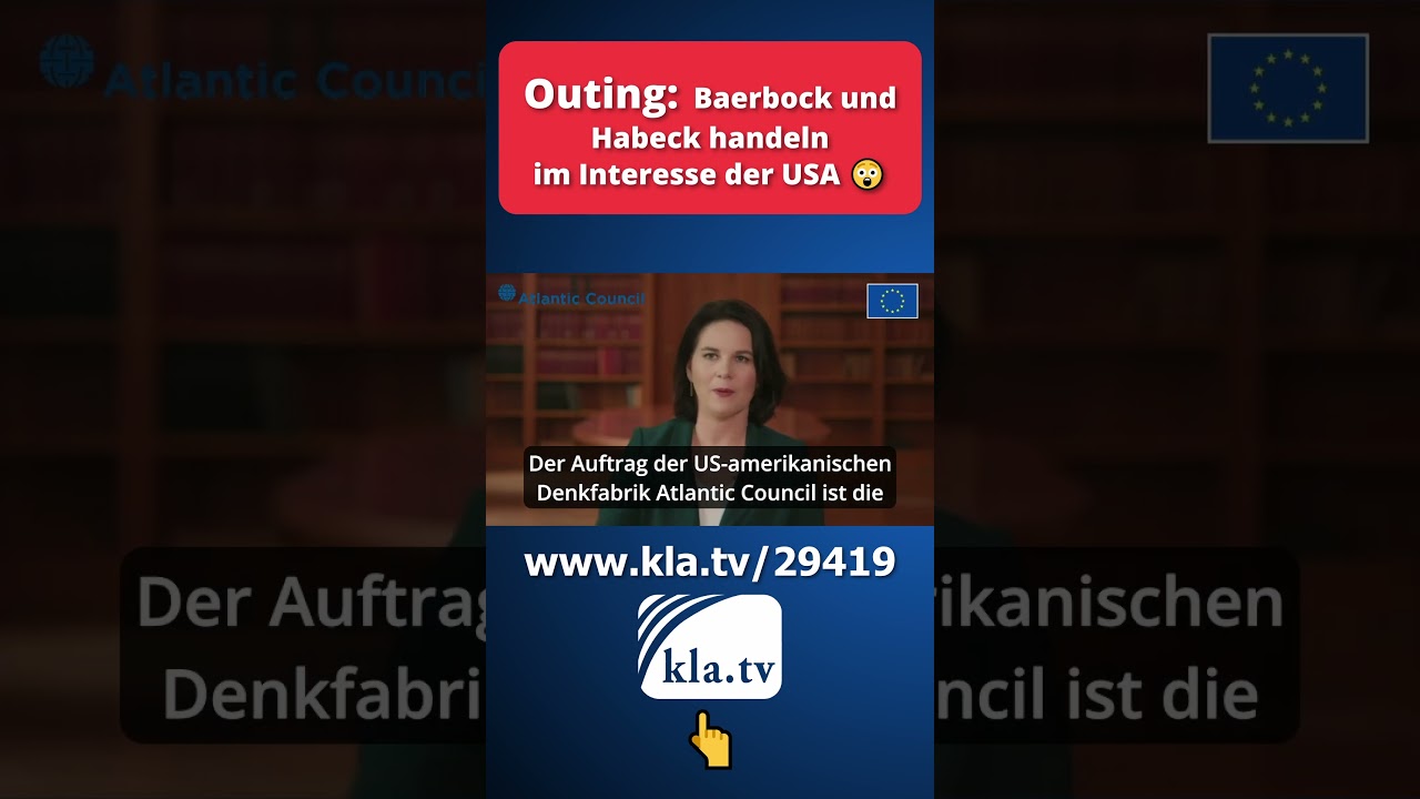 Outing: Baerbock und Habeck handeln im Interesse der USA