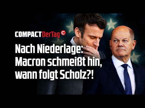 Nach Niederlage: Macron schmeißt hin, wann folgt Scholz?!💥