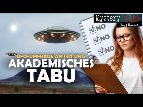 Akademiker und “Schmuddel-Thema” UFOs (UAP): Tabu-Umfrage und die Ergebnisse