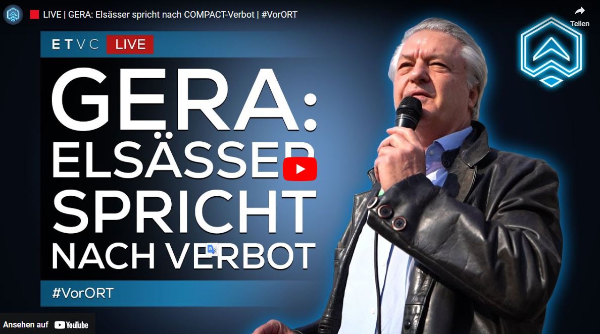 GERA: Elsässer spricht nach COMPACT-Verbot | #VorORT