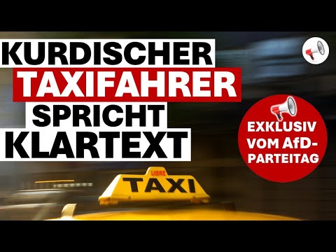 Kurdischer Taxifahrer spricht Klartext zur AfD – Unser Videoteam auf dem Weg zum AfD-Parteitag